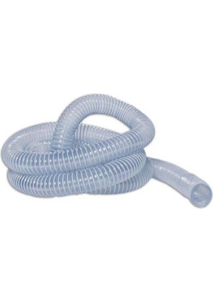 11-4'' Şeffaf Spiral Hortum - Gırtlak Hortum - 100 cm 1 Metre Lavabo Sifonu