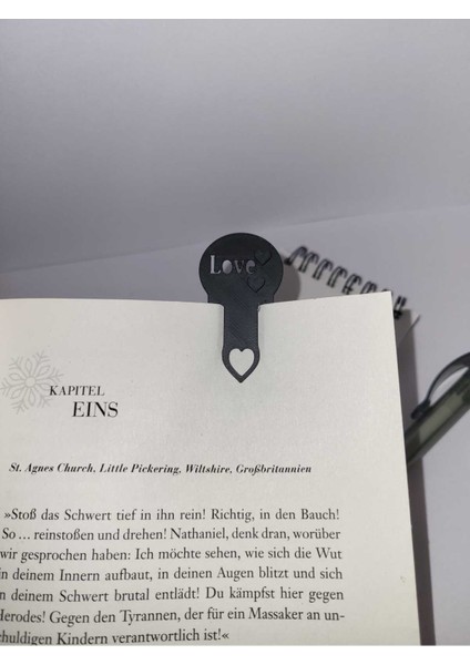 Love Bookmark & Keychain - Sevimli 3D Kalp Tasarımı (Özelleştirilebilir Tasarım) fiyatları