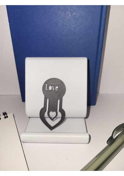 Love Bookmark & Keychain - Sevimli 3D Kalp Tasarımı (Özelleştirilebilir Tasarım) modelleri