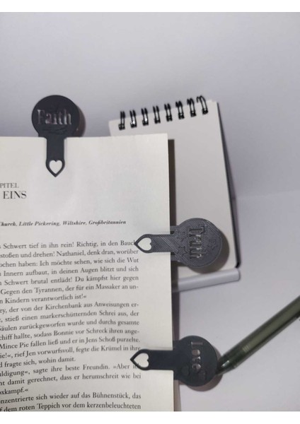 Love Bookmark & Keychain - Sevimli 3D Kalp Tasarımı (Özelleştirilebilir Tasarım) indirimleri