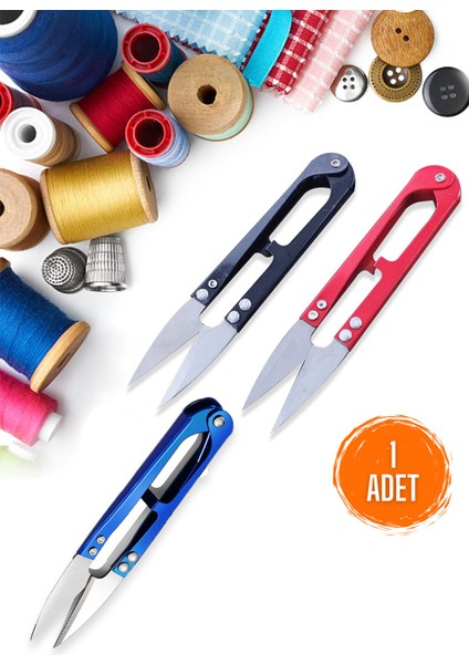 Tekstil Makası Paslanmaz Çelik Ip Kesme Aleti Yaylı Dikiş Kumaş Kesme Makası Keskin Uçlu Kamp Bıçağı