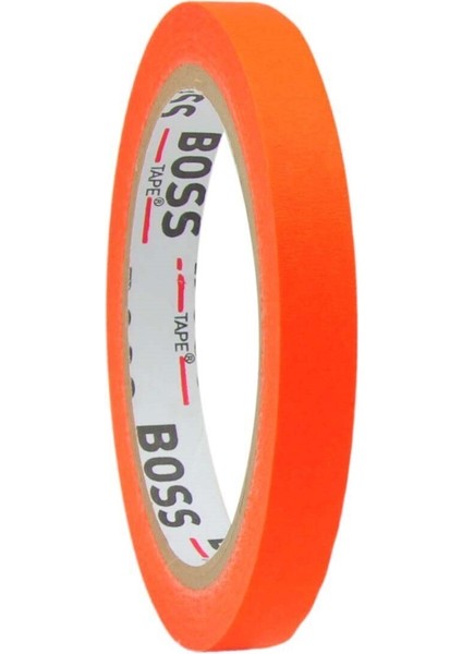 Turuncu Renkli Maskeleme Boya Bandı Kağıt Bant EN:12MM BOY:25MT Şerit Bant Tr