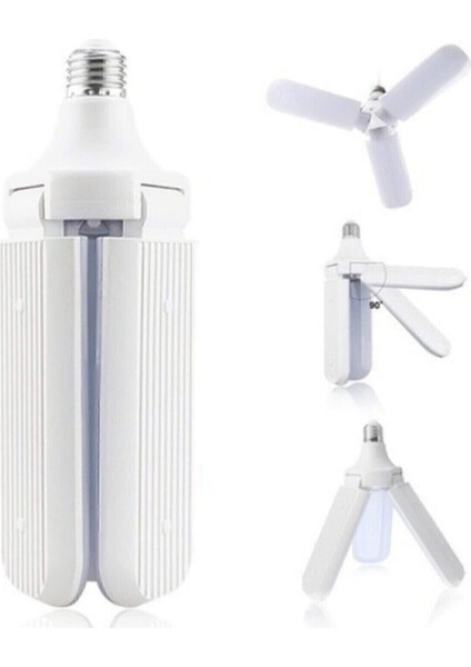 Pervane Katlanabilir Ayarlanabilir Beyaz LED Ampul E-27 Duy Pervane Ampul Tekli Cool White E27 LED A modelleri