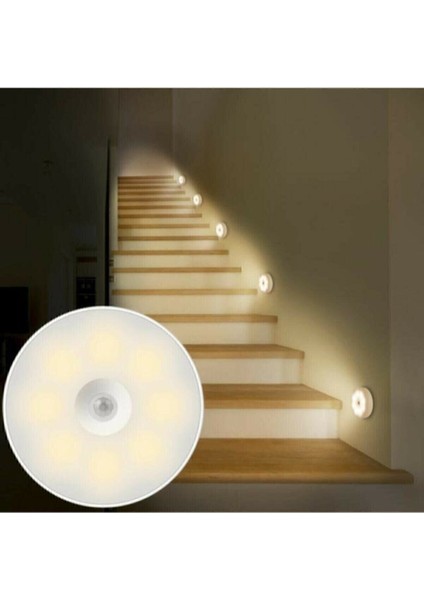 Şarjlı Hareket Sensörlü Mıknatıslı Dolap Içi LED Aydınlatma Spot LED Işık Tekli Cool White G6.35 LED fırsatları