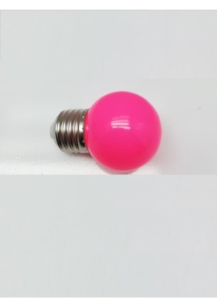 Gece Lambası Ampülü Pembe 1W LED E27 Duy Tekli Cool White E27 LED Ampul 1 Watt Yok A'dan G'ye F Cn