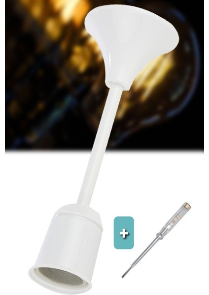 Duy Takımı Hazır Tijli Muhafazalı Porselen Duy Asma Duy E 27 + Kontrol Kalemi