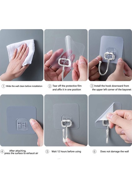 Mutfak Için Siyah Güçlü Yapışkan Kancalar, Yapışkanlı Askılar Için Duvar Askıları ( 1 Adet Fiyatıdır fiyatları