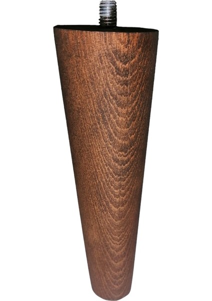 14 cm Ceviz Ahşap Ayak Koltuk Kanepe Dolap Mobilya Ayağı Krem Tekli Koltuk Ayağı