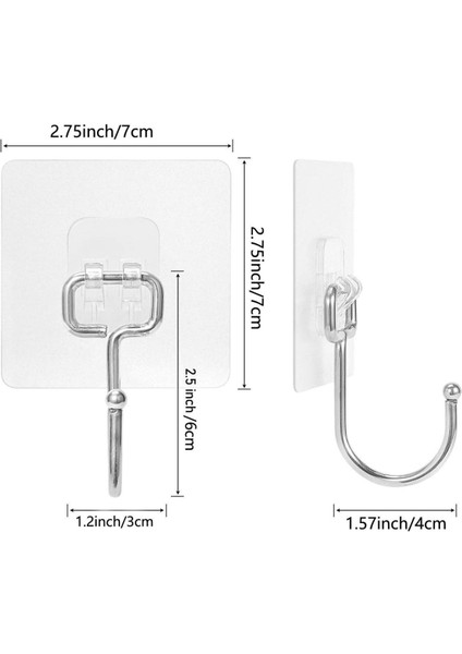 Banyo Için Güçlü Yapışkan Kancalar,yapışkanlı Askılar ,mutfak,ev Ofis Için Duvar Askıları 1 Adet Tur indirimleri