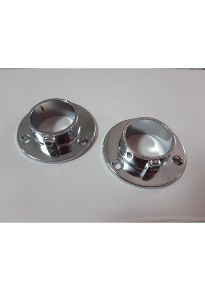 Elbise Gardrop Boru Askı Flanşı Yuvarlak Metal Çap 25MM Mobilya Bağlantı Elemanları fiyatları