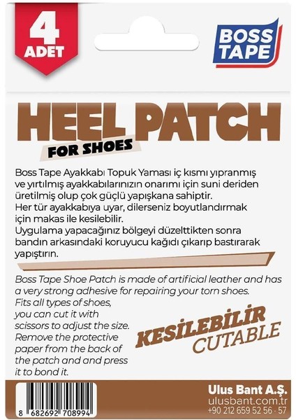 Ayakkabı Topuk Yaması Kendinden Yapışkanlı Ayakkabı Tamir Bandı Kahverengi Hızlı Yapıştırıcı Kahvere fiyatları