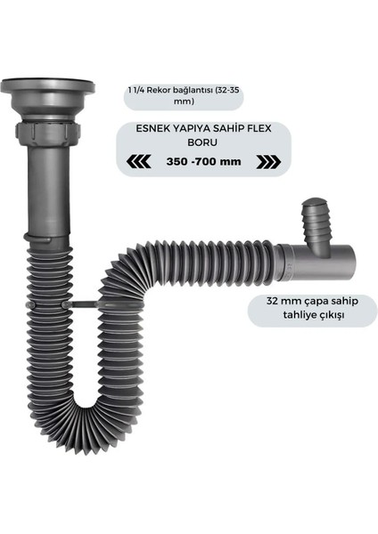 Çamaşır ve Bulaşık Makine Girişli Körüklü Lavabo Sifonu Lavabo Sifonu Lavabo Sifonu Sifon Lavabo Gid modelleri