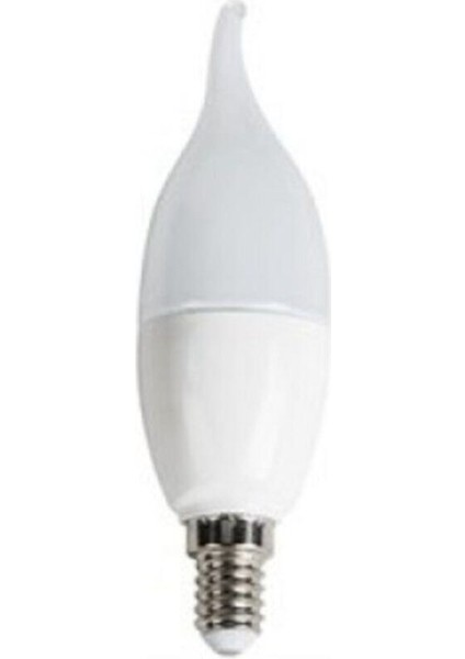 3 Adet CT-4080 8 Watt Beyaz Mum E14 Buji Kıvrık LED Ampul Avize Ampulü Beyaz Işık E14 LED Ampul 8 Wa