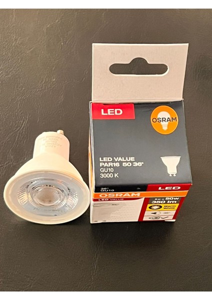 5 Watt GU10 Duylu 350 Lümen 3000 Kelvin Günışığı LED Ampul Tekli Gün Işığı GU10 LED Ampul 5 Watt Yok