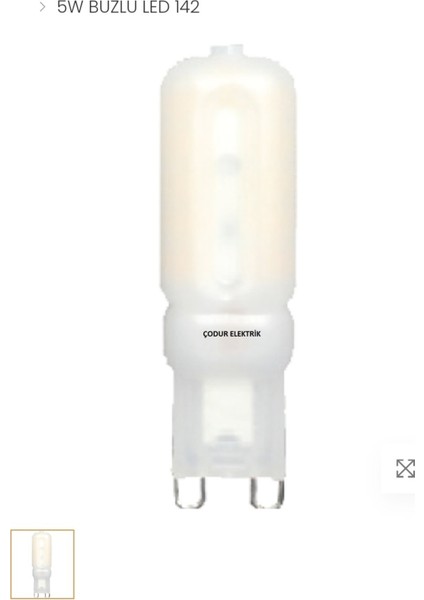 3WATT Buzlu G9 Duylu 6500KELVIN Beyaz Işık 200LM A+ Enerji LED Kapsul Ampul Tekli Beyaz Işık G9 LED