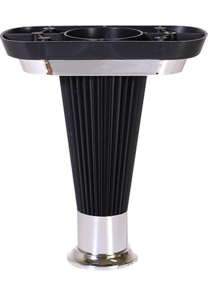 (4 Adet) Mobilya Kanepe Koltuk Ünite Ayağı 15 cm Siyah Krom Baza Ayak Siyah 4'lü Koltuk Ayağı Tr fiyatları