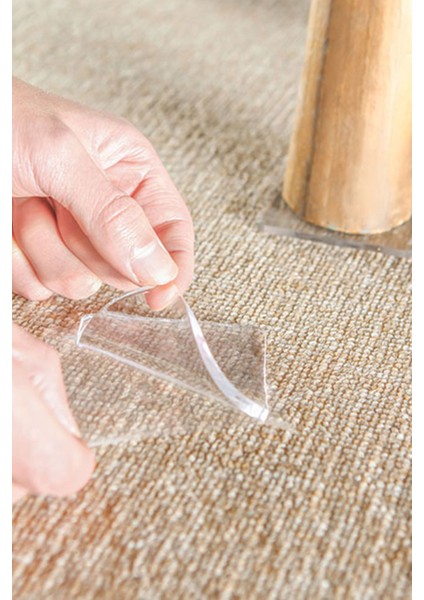 4 Adet Şeffaf Zemin Parke Koruyucu Kaydırmaz Ped Sandalye Mobilya ve Çamaşır Makinesi Kaydırmaz Ped modelleri