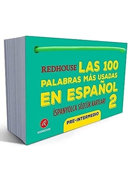 Redhouse Las 100 Palabras Mas Usadas En Espanol - Ispanyolca Sözcük Kartları 2 + Yapışkanlı Not Kağıdı