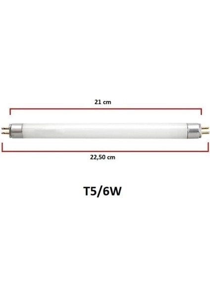 Sinek Ampülü Floresan 6W Bl T5 22,5 cm Şavk Tekli Mavi Işık G13 Floresan Ampul 6 Watt Yok A'dan G'ye modelleri