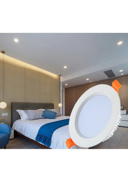 5W 3renk Sıva Altı Downlight Spot - Beyaz Kasa Beyaz Işık LED 5 Watt fırsatları