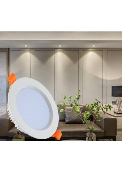 5W 3renk Sıva Altı Downlight Spot - Beyaz Kasa Beyaz Işık LED 5 Watt