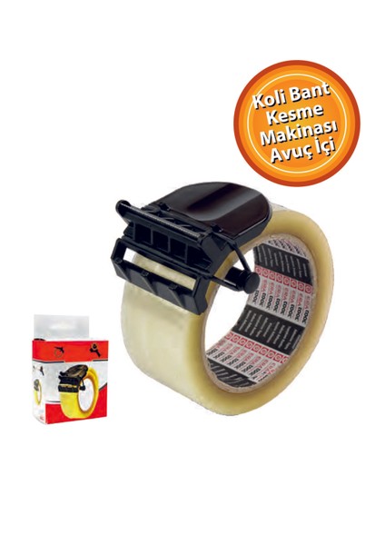Koli Band Kesme Makinası (Avuç Içi Aparatı) Koli Bandı Siyah