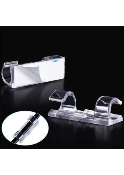 Kablo Sabitleyici Klipsler 60 Adet Kablo Düzenleyici Duvar Fayans Cam Kablo Tutucu Yapışkanlı Klips modelleri