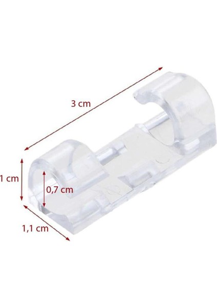 Kablo Sabitleyici Klipsler 60 Adet Kablo Düzenleyici Duvar Fayans Cam Kablo Tutucu Yapışkanlı Klips