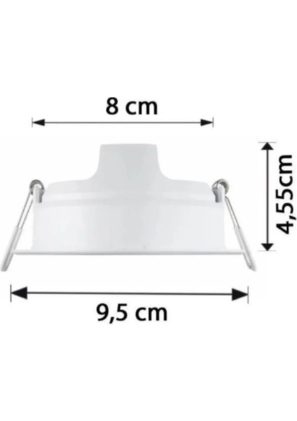 59441 Meson Gömme Spot 8cm 3.5W 4000K Gün Işığı Yok Gün Işığı 3,5 Watt fırsatları