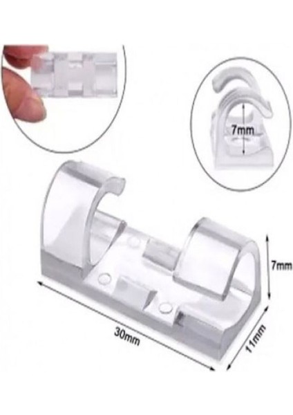 Kablo Sabitleyici Klipsler 80 Adet Kablo Düzenleyici Duvar Fayans Cam Kablo Tutucu Kablo Düzenleme