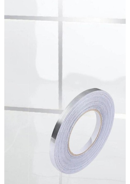 Gümüş Fayans Arası Şerit Bant Yapışkanlı Derz Duvar Yer Bandı 50M Tamir Bandı Gümüş modelleri