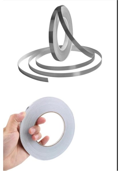 Gümüş Fayans Arası Şerit Bant Yapışkanlı Derz Duvar Yer Bandı 50M Tamir Bandı Gümüş fırsatları