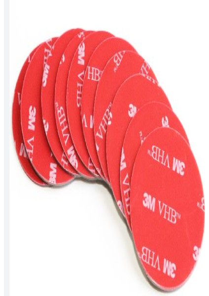 10 Adet 50MM Yuvarlak Süper Güçlü Tablo Pano Albüm Çerçeve Ayna Çift Taraflı Yapıştırıcı Bant Çift T