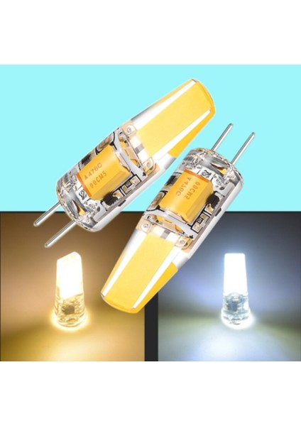 CT-4255 3W Cob Ledli G-4 Duylu Kapsül LED 12V Beyaz Işık 6400K Tekli Beyaz Işık G9 LED Ampul 3 Watt fiyatları