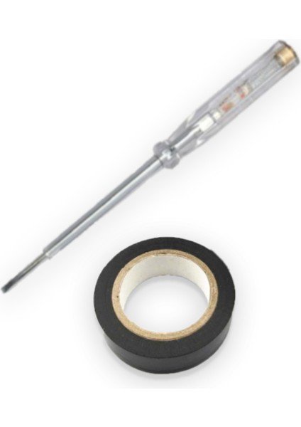 Usta Seti Kontrol Kalemi ve Izole Bant Tekli Beyaz Işık E27 LED Ampul 5 Watt Yok