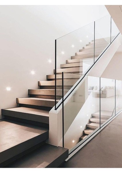 Koridor Basamak Merdiven Sensörsüz Kare Spot Lamba Aydınlatma Metalik Gri Kasa 8cm x 8cm (Gün Işığı) fiyatları