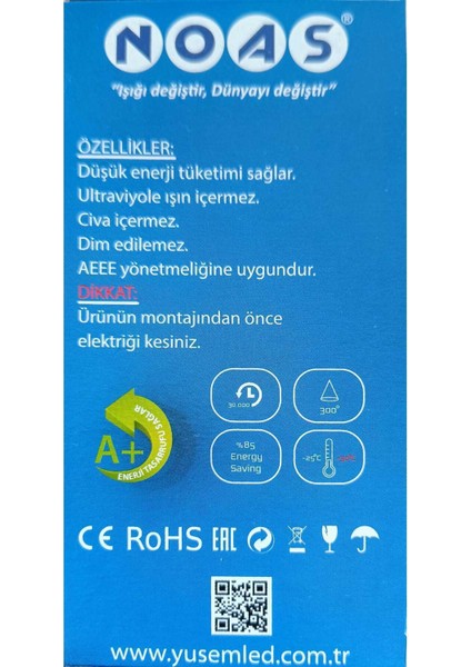 YL95-1201-A 12W LED Ampül 6500K Beyaz E27 Tekli Beyaz Işık E27 LED Ampul 12 Watt Yok A'dan G'ye A 09 modelleri