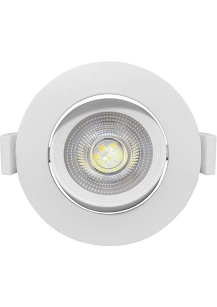 Smd LED Downlight Armatür 5 W Beyaz Gövde Beyaz Işık BD02-00530 Beyaz Işık E27 LED Ampul 5 Watt Yok modelleri