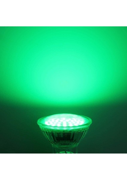 GU10 Duy 7 V. Ampul - Yeşil Işık Cool White GU10 LED Ampul 7,5 Watt Yok Yeşil