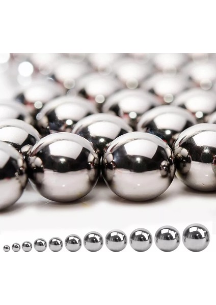 18 mm Çelik Tane Bilya Misket (10 Adet) Çok Amaçlı Demir Bilya Çelik Alaşımlı Çelik Tane Misket Bily