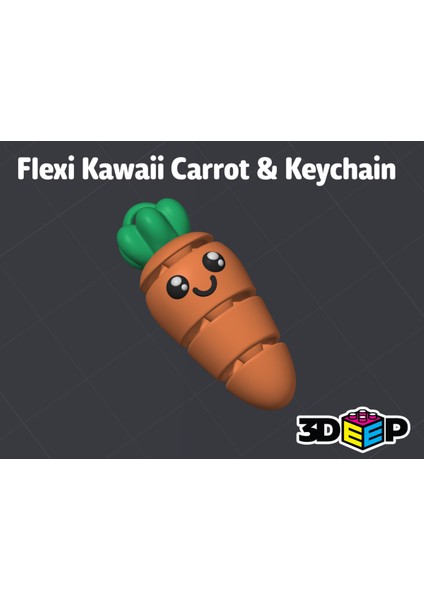Flexi Kawaii Havuç ve Keychain - Destek Yok fiyatları