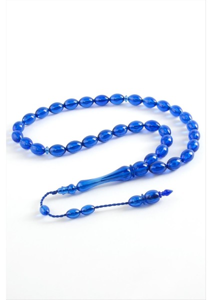 Resveq Zeytin Şekilli Plastik Tesbih 8X11 Mm-Mavi fiyatları