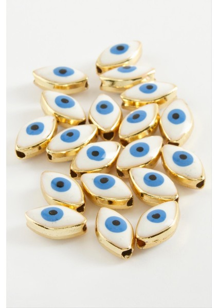 Resveq Göz Mineli Bileklik ve Kolye Ucu Aparatı 1 Adet-Beyaz fiyatları