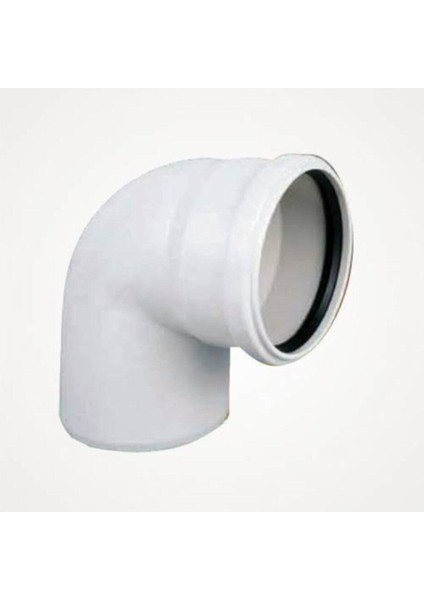 Pvc Dirsek 75'lik 90 Derece Pimaş Atık Su Borusu Dönüş Parçası 75X90 Gider Borusu