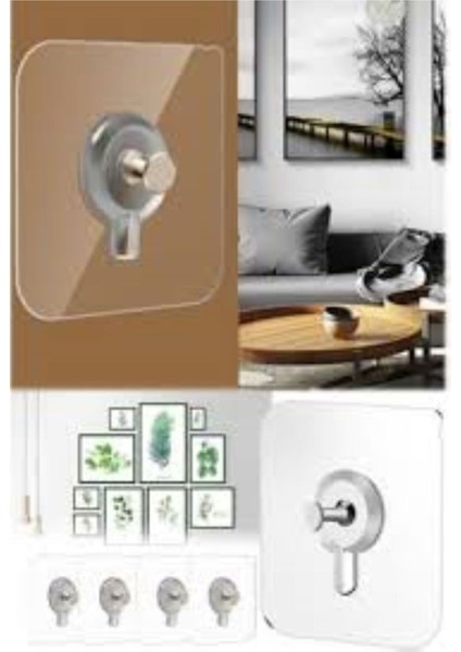 4 Adet Güçlü Yapışkan Kanca Iz Bırakmaz Paslanmaz Çelik Ultra Güçlü Banyo Mutfak Vantuzlu Askı Çok R fiyatları