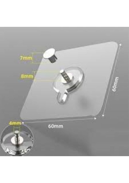 4 Adet Güçlü Yapışkan Kanca Iz Bırakmaz Paslanmaz Çelik Ultra Güçlü Banyo Mutfak Vantuzlu Askı Çok R modelleri