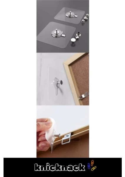 Premium Seri Süper Güçlü Yapışkan Kanca Iz Bırakmaz Paslanmaz Çelik Ultra Güçlü Vantuzlu Askı 2 Adet