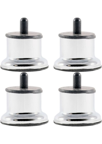 Asena Pimli Metal Baza Kanepe Koltuk Ayağı 4 Adet 5 cm Masa Ayakları Gümüş