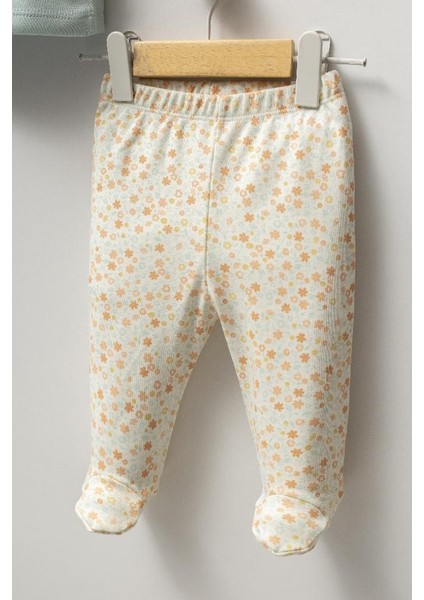 %100 Pamuk Sevimli Ay ve Bulutlar Desenli Bebek 5 Parça Yenidoğan Hastane Çıkışı Zıbın Seti BBTF.YSL.20223 indirimleri