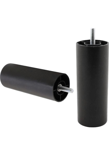 4 Adet Silindir Destek Ayağı 15 cm Siyah Gizli Ayak M8 Civatalı Incediş Mobilya Kanepe Baza Koltuk M indirimleri